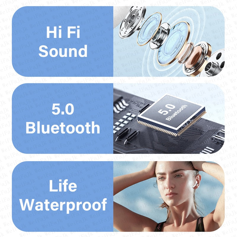 Original Air Pro 6 TWS Earphones Bluetooth Wireless In Ear Earpod Earbuds Pod Headset For Xiaomi Android Apple iPhone Headphones